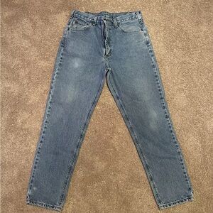 Carhartt Mens Jeans 36x32 Blue Denim Traditional Fit Straight Cut, Preowned